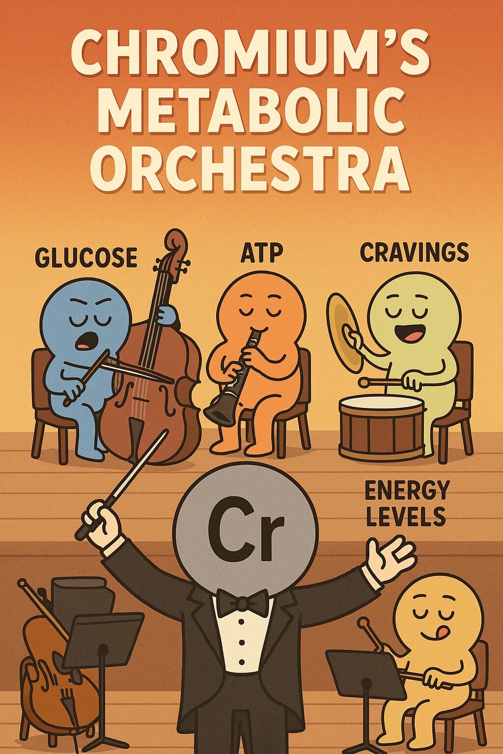 Chromium's metabolic orchestra